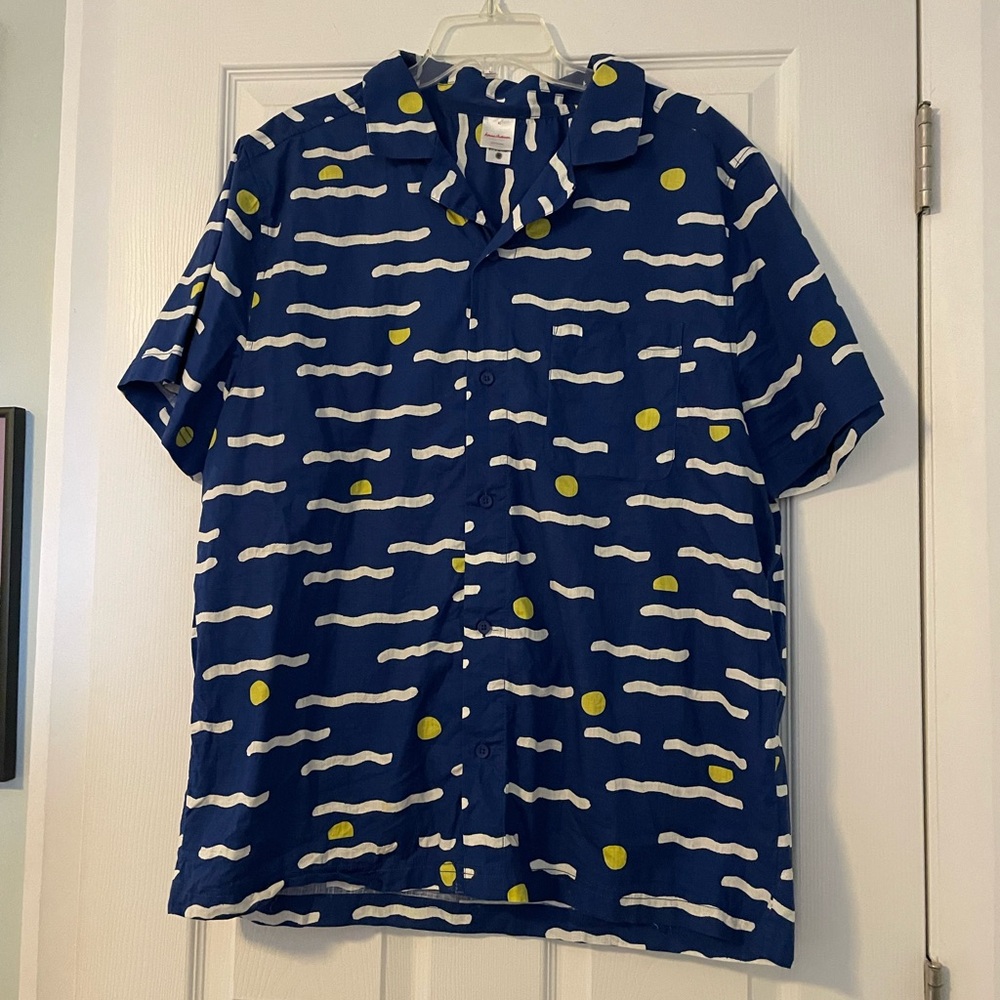 Men’s Hanna Andersson Resort Button Up- Mellow Waves
